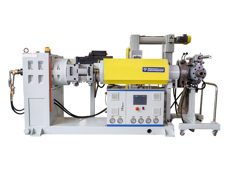 Extruderingslinje av silikonhylsa